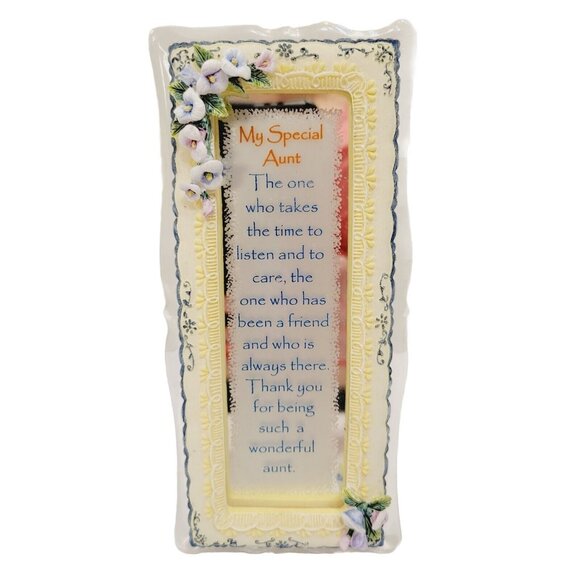 My Special Aunt Affectionate Gratitude Floral Free Standing Wall Decor Gift - Picture 1 of 6